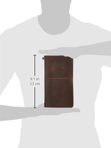 DESIGNPHIL Traveler's Notebook, Regular Size, Brown 13715006