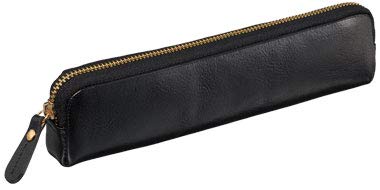 Raymay Fujii NF2803B Pen Case, Pencil Case, Bloomsberry Leather Pen Case, Leather, Black