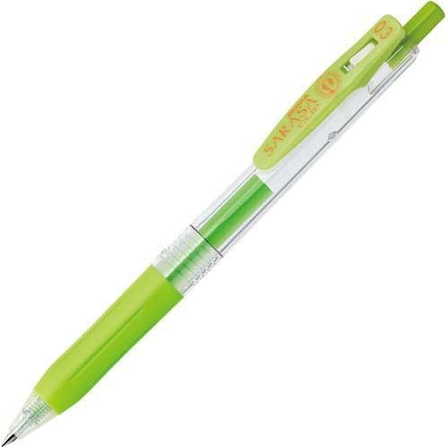 Smooth Writing Gel Pen 0.7mm - Zebra Sarasa Clip Green Gel Pen 10 Pieces - Fast Drying Smooth Ink Performance - Office Journaling and Study Use