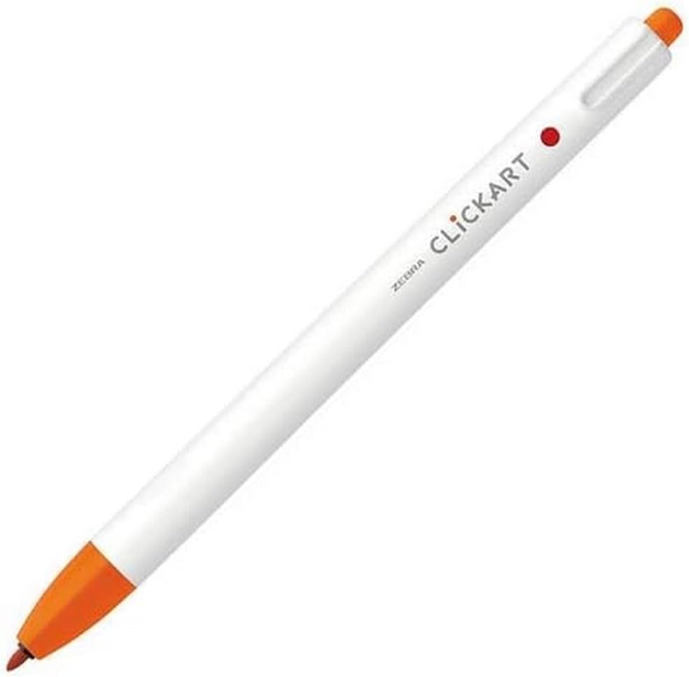 ZEBRA Knock Felt Pen, CLICKART, red-orange