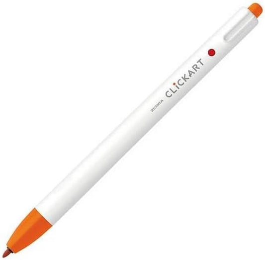 ZEBRA Knock Felt Pen, CLICKART, red-orange