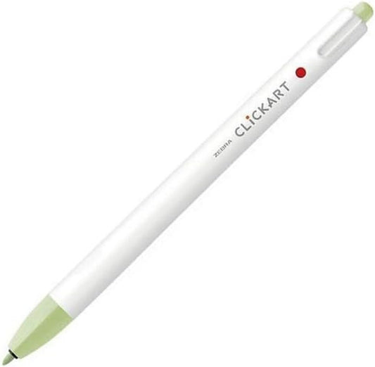 ZEBRA Knock Felt Pen, CLICKART, leaf green