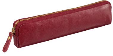 Raymay Fujii NF2803Z Pen Case, Pencil Case, Bloomsberry Leather Pen Case, Leather, Wine