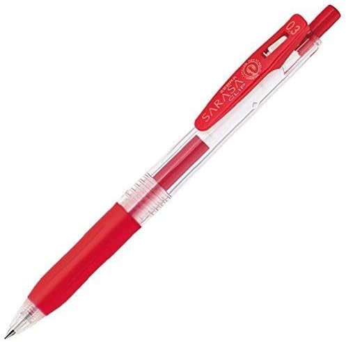 Smooth Writing Gel Pen 0.7mm - Zebra Sarasa Clip Pink Gel Pen 10 Pieces - Fast Drying Smooth Ink Performance - Office Journaling and Study Use