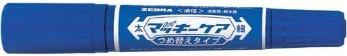 ZEBRA permanent marker high McKee care refill type blue