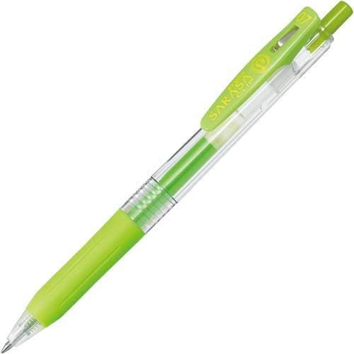Smooth Writing Gel Pen 0.7mm - Zebra Sarasa Clip Green Gel Pen 10 Pieces - Fast Drying Smooth Ink Performance - Office Journaling and Study Use