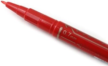 ZEBRA Mackee Care Double-Sided Marker Pen - Extra Fine Point - Red
