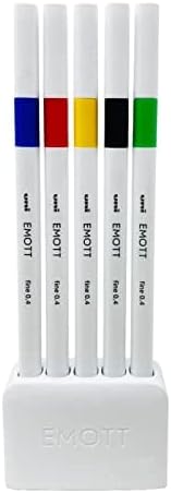 Uni Water Based Pen EMOTT 5 Colors Set No.1Vivid Color, PEM-SY 5C No.1