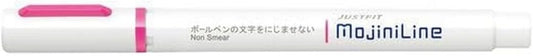 ZEBRA Highligher Just FIT Mojiniline, Blurring Proof for Ballpoint Pen Wrinting (Pink) Wks22-P