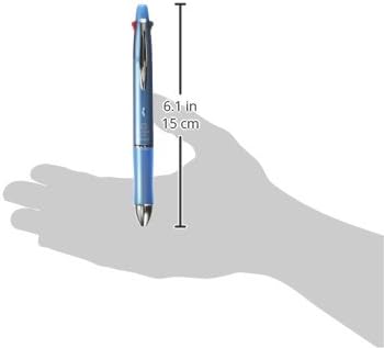 PILOT Mult Function Pen Dr. Grip 4+1, 0.5mm Acro Ink Ballpoint Pen, 0.5mm Mechanical Pencil, Ice Blue (BKHDF1SEF-IL)