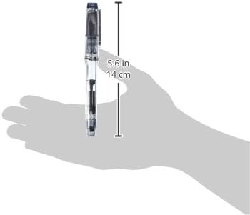 PILOT Fountain Pen Custom Heritage 92, Clear Body, M-Nib