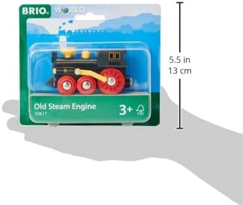 BRIO Old Steam Engine Wooden Train Toy for Kids Ages 3+