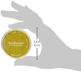 PanPastel Artist Pastels by GOLDEN, Diarylide Yellow Shade, 2.44 / 62mm Pan Diameter, Professional Artist Pastels, Unique Pan Format (cake-like)