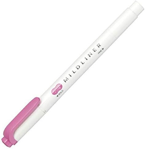 ZEBRA Mildliner WKT7-MFU Highlighter, Mild Fuchsia