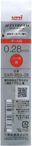 Mitsubishi Pencil Jetstream Edge SXR20328.15 Ballpoint Pen Refill, 0.28, Red