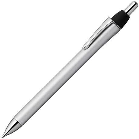 ZEBRA BA92 Fortia 0.5mm Mini Ballpoint Pen - Silver Barrel (Black Ink)