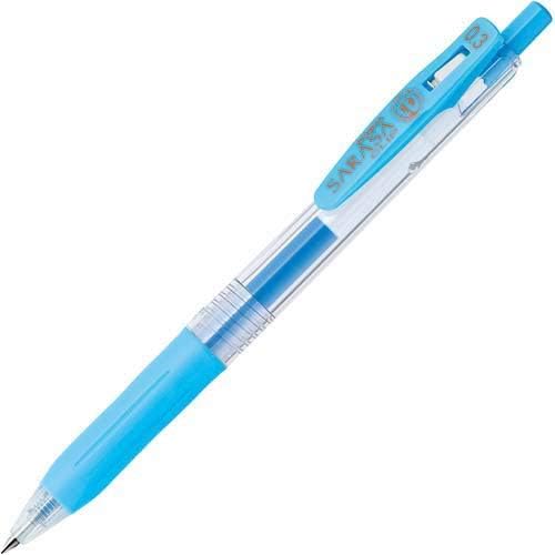 Smooth Writing Gel Pen 0.7mm - Zebra Sarasa Clip Blue Gel Pen 10 Pieces - Fast Drying Smooth Ink Performance - Office Journaling and Study Use