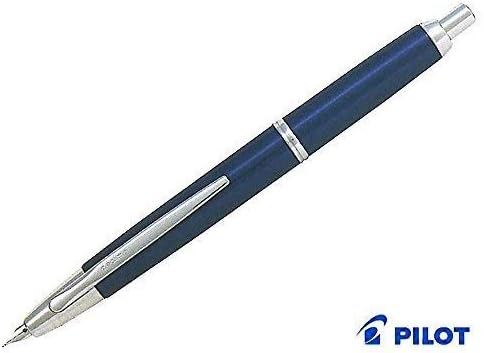 PILOT Capless Decimo Fountain Pen – Dark Blue Myca, Broad Nib (FCT-15SR-DL-B)