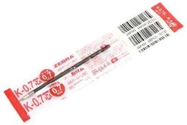 ZEBRA K-0.7 Ballpoint Pen Refill - 0.7 mm - Red 10 set