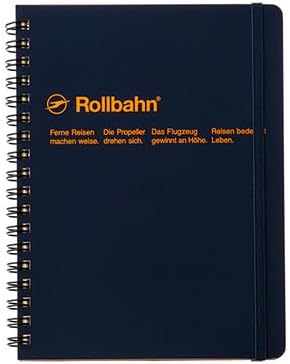 Delfonics Men's Rollbahn Spiral Notebook, Dark Blue, One Size