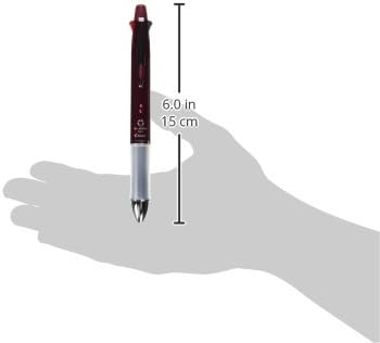 PILOT Mult Function Pen Dr. Grip 4+1, 0.7mm Acro Ink Ballpoint Pen, 0.5mm Mechanical Pencil, Bordeaux (BKHDF1SF-BO)