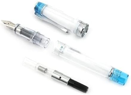 PILOT Prera Iro-Ai Calligraphy-Nib Fountain Pen, Transparent Light Blue Body (FPRN-350R-TLBCM)