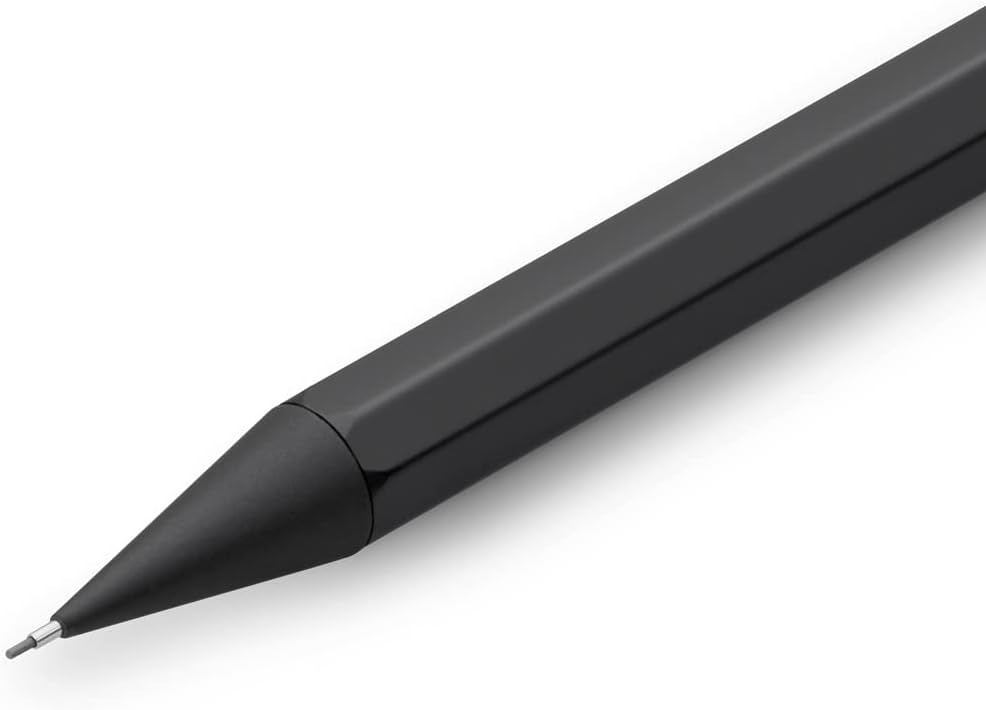 Kaweco Special Mechanical Pencil Black 0.5 mm I Lead Pencil Made of Aluminium I Push Lead Pencil 14 cm I Refillable Pencil with Eraser