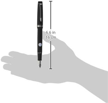 PILOT Fountain Pen Custom Heritage 91, M-Nib, Black Body (FKVH-1MR-BM)