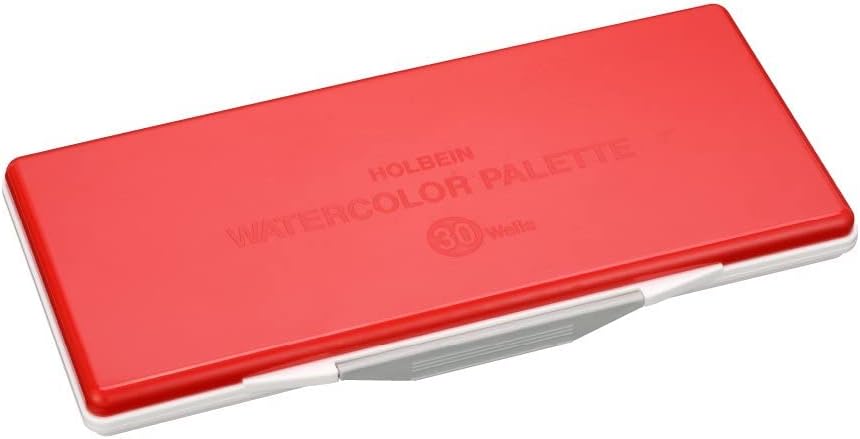 HOLBEIN 210192 Watercolor Palette with Removable Small Rooms, 30 Compartments (32 Petri Dishes, 4 Large)