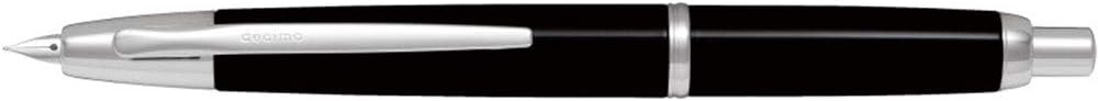 PILOT Fountain Pen Capless Decimo, Black Body, F-Nib (FCT-15SR-B-F)