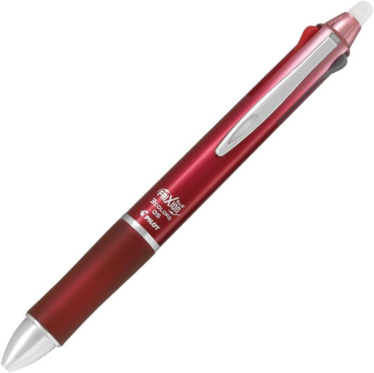 PILOT Frixion Ball 3 Metal Ballpoint Pen, Gradation Red Body (LKFB-150EF-GRR)