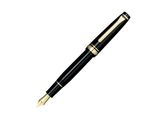 Sailor Professional Gear Slim Gold Fountain Pen, Black, 11-1221-420