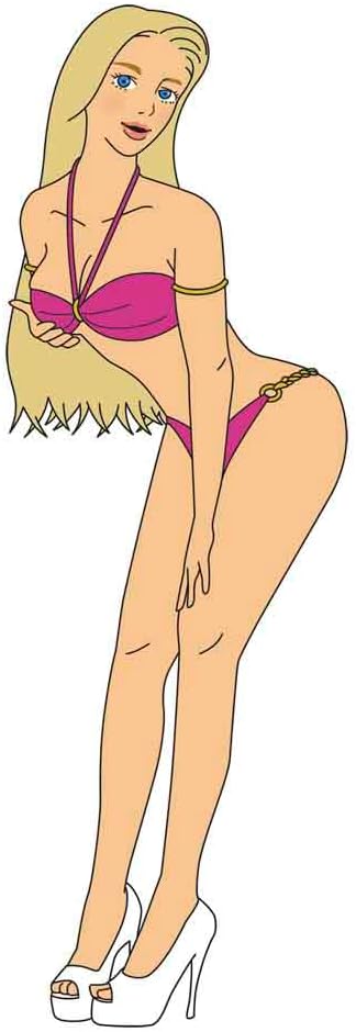 Hasegawa 1/12 Scale Real Figure Collection No.08 'Blond Girl Vol.5' - Plastic Model Building Kit # 52300