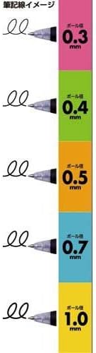 Ten black ZEBRA calico clip 0.7mm