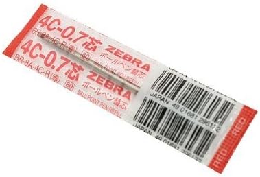 ZEBRA 4C-0.7 0.7mm Refill (Red Ink)