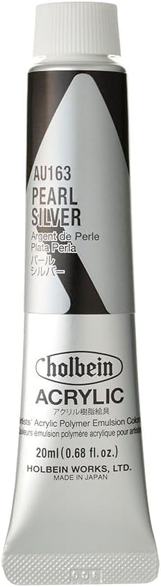 horubein Acrylic Paint Acrylic Color Pearl Silver au163 20ml (6 # # # #)