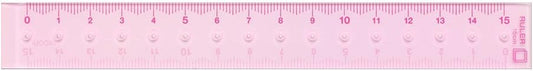 Midori Metric CL Ruler 15cm Pink (42232006)