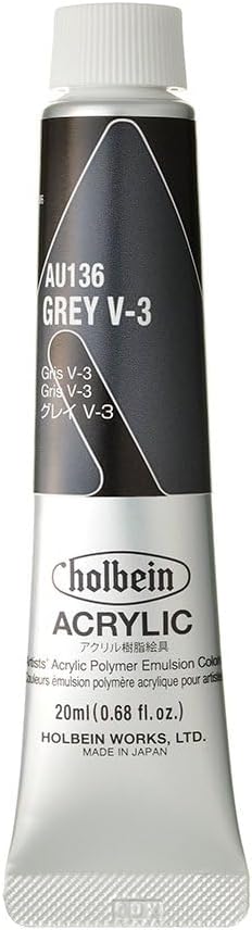 Holbein AU967 Acrylic Color, Heavy Body, Pearl Red, 11.2 fl oz (330 ml) (grey V-3)