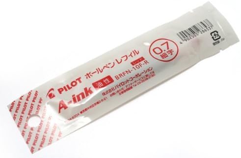 PILOT oil-based ballpoint pen refill BRFN10 0.7mm red BRFN-10F-R 10 set (japan import)
