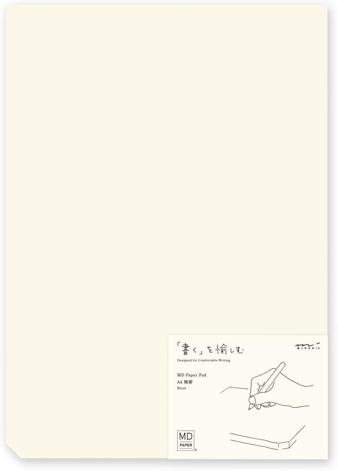 DESIGNPHIL Midori 15236006 Memo MD Paper Pad, A4, Unruled