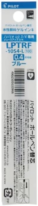PILOT LPTRF-10S4-L Ballpoint Pen Refill, for Juice Up 3 and 4, 0.02 inches (0.4 mm), Blue, Set of 3