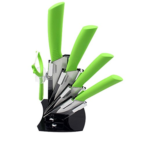 moniko Moniko Kitchen Set of 5 Ceramic Knife Fruit Knife Ceramic Peeler Ceramic Knife ��όöàri Sharp Kitchen Knife Cooking Knife Non Slip Peeler Œ༌öČÎɊü� Sushi Knife Willow Blade Small Œ༌öÄ betexinaihu Knife Set, Dull