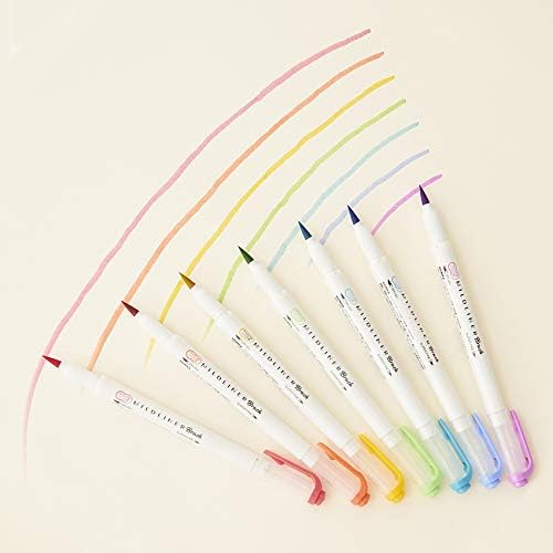 ZEBRA Highlighter Mildliner Brush Noble Color 5 Colors Set, WFT8-5C-NC