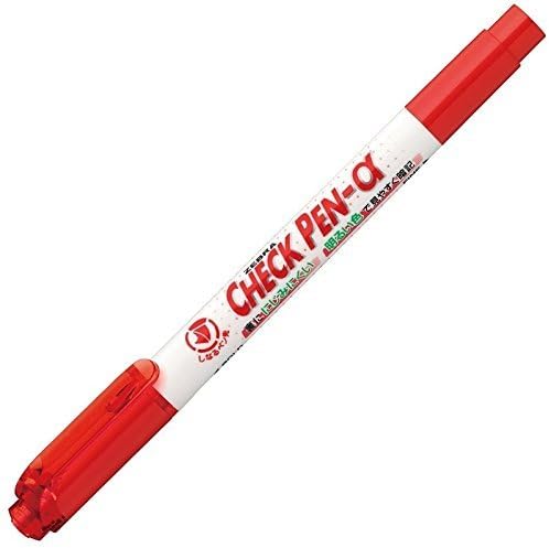 ZEBRA Check Pen Alpha Water-Based Marker Red