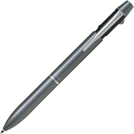 PILOT Mechanical Pencil + Ballpoint Pen, 0.7mm, Fine, Black and Red, 2+1 Acro Drive, Grey (BKHD-250R-GY)