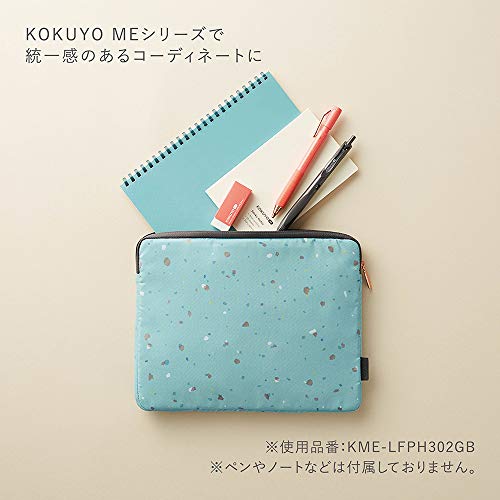 コクヨ フラットポーチ KOKUYO ME A5サイズ グラデ 黄緑 KME-LFPH303YG