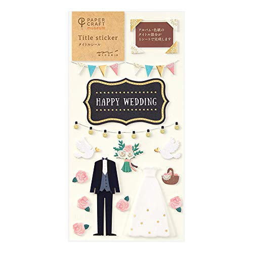 Midori Sticker 2358 PCM Title Wedding Pattern 82358006
