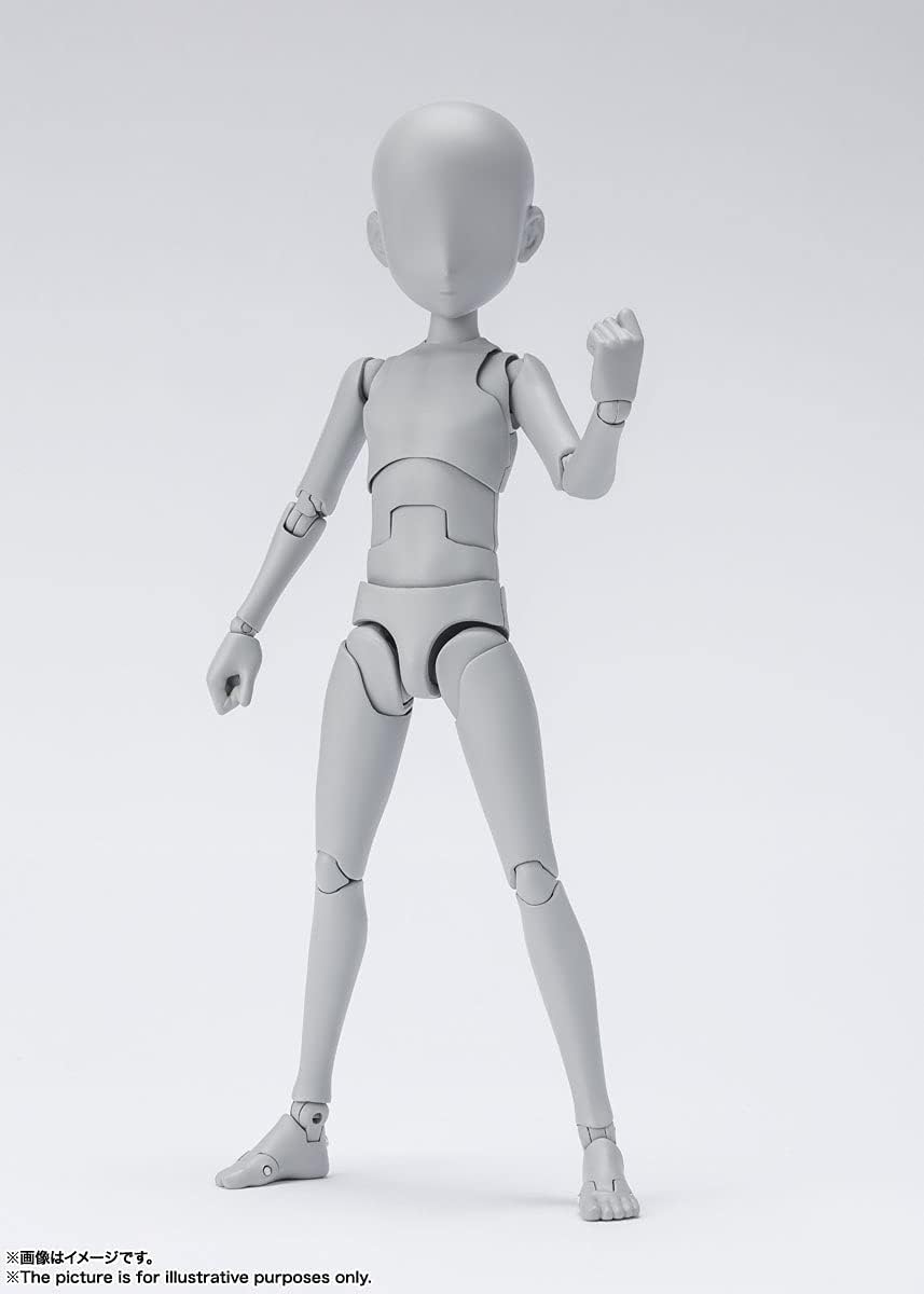TAMASHII NATIONS - Body Kun Ken Sugimori Edition DX Set (Gray Color Version), Bandai Spirits S.H.Figuarts Action Figure