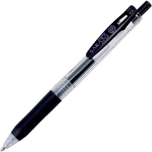 Smooth Writing Gel Pen 0.7mm - Zebra Sarasa Clip Black Gel Pen 5 Pieces - Fast Drying Smooth Ink Performance - Office Journaling and Study Use