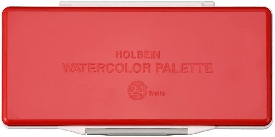 HOLBEIN 210191 Watercolor Palette with Removable Small Rooms, 24 Compartments (26 Petri Dishes, 4 Large)
